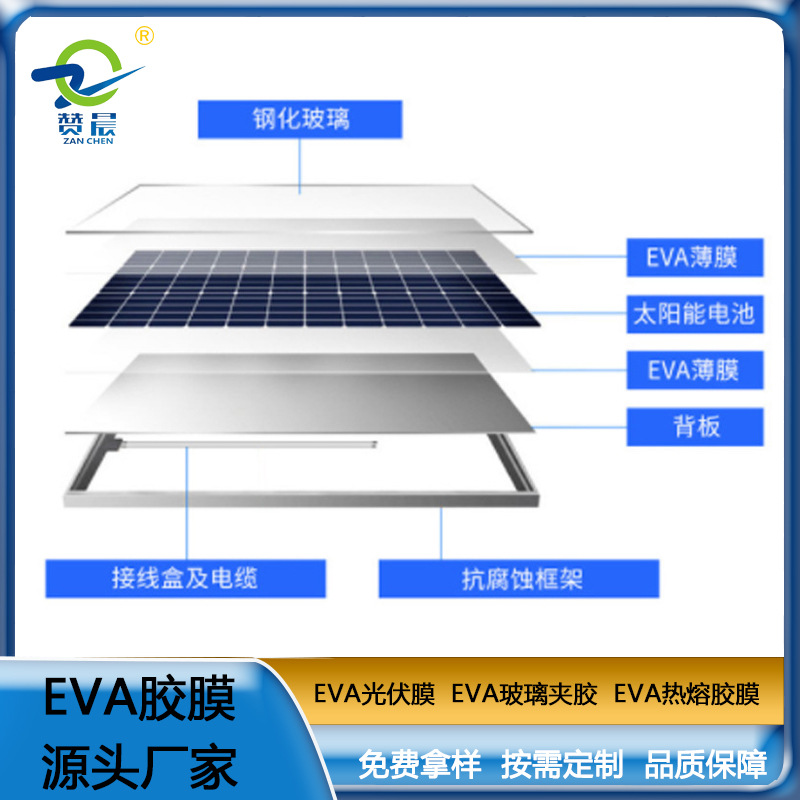 太阳能封装背板专用光伏膜 EVA太阳能光伏膜0.5mmEVA玻璃夹胶薄膜